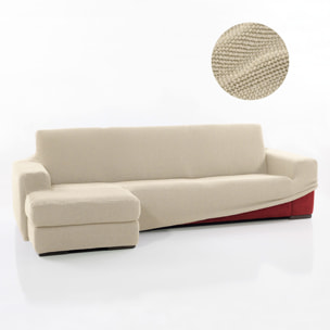 Funda para Chaise Longue izquierdo (visto de frente) brazo largo SÚPER ELÁSTICA modelo HELENA