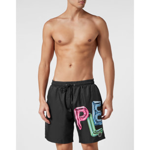 PHILIPP PLEIN Swim Trunks BOMBING GRAFFITI