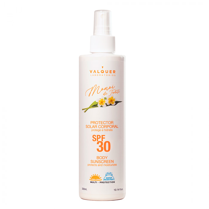 Valquer Protector solar corporal SPF 30 protege e hidrata - 300 ml