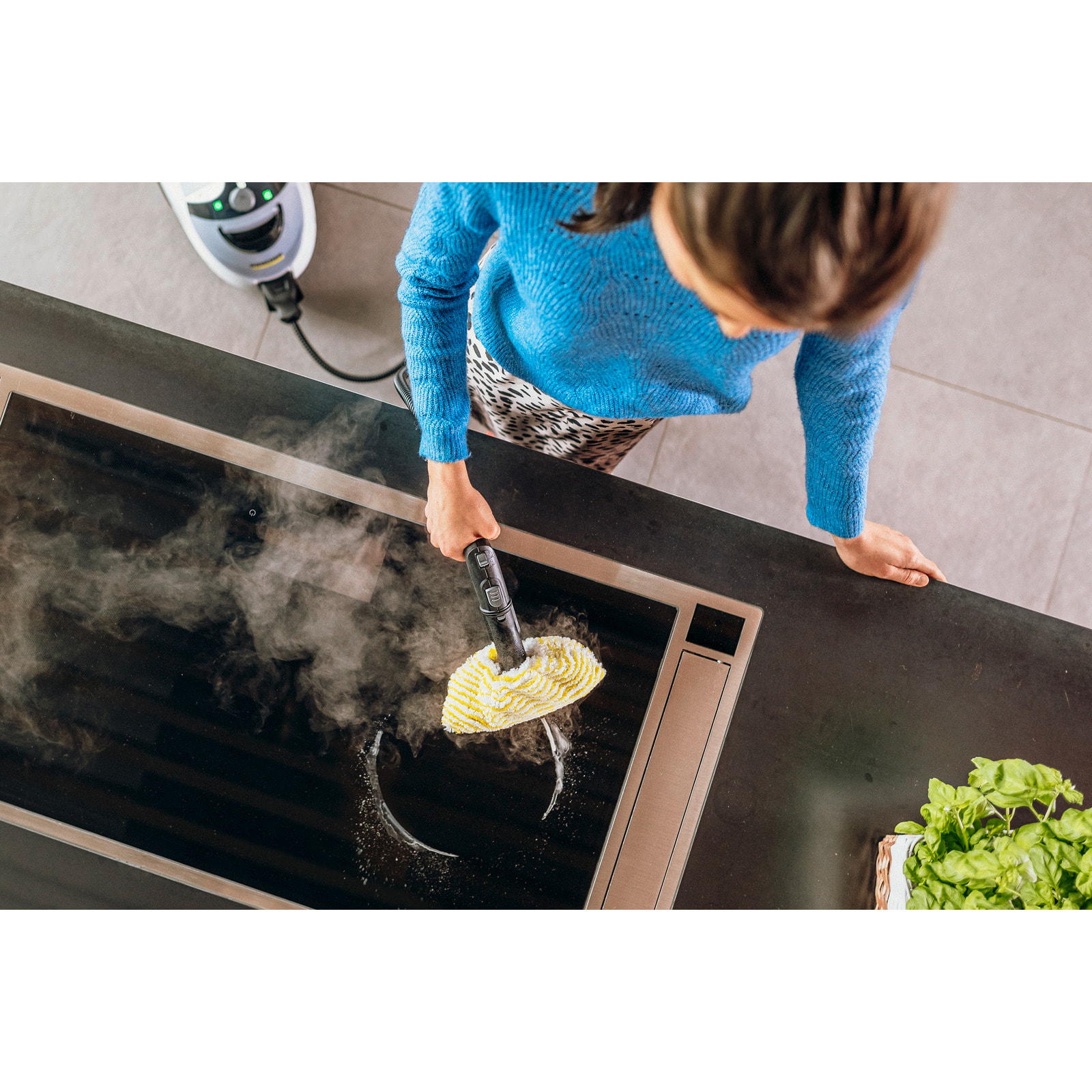 Nettoyeur vapeur Karcher SC 5 EasyFix Iron Plug - Pression 4.2 bar- Débit vapeur 50 g/min- fonction vapo hydro