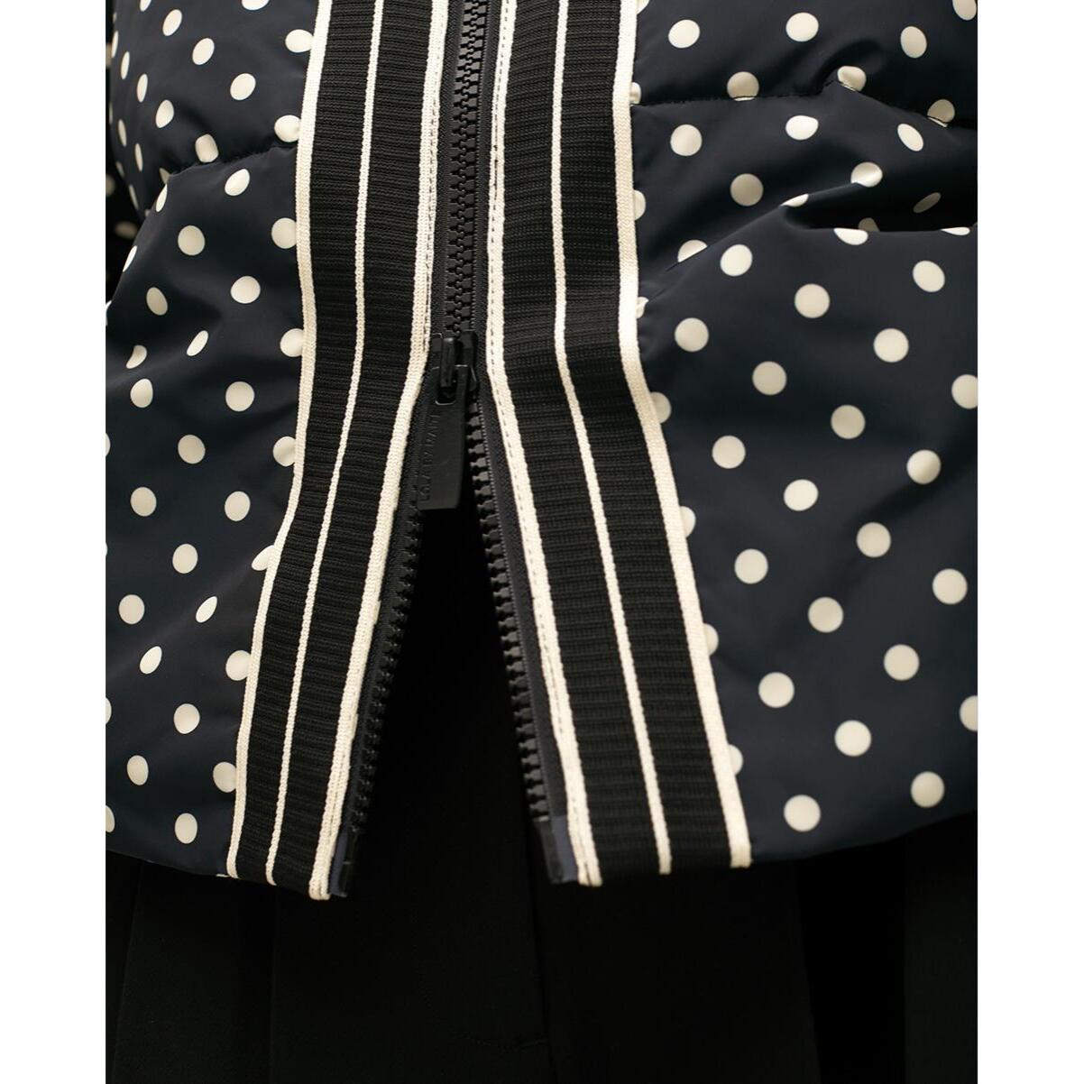 Anorak corto imbottito a pois