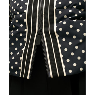 Anorak corto imbottito a pois