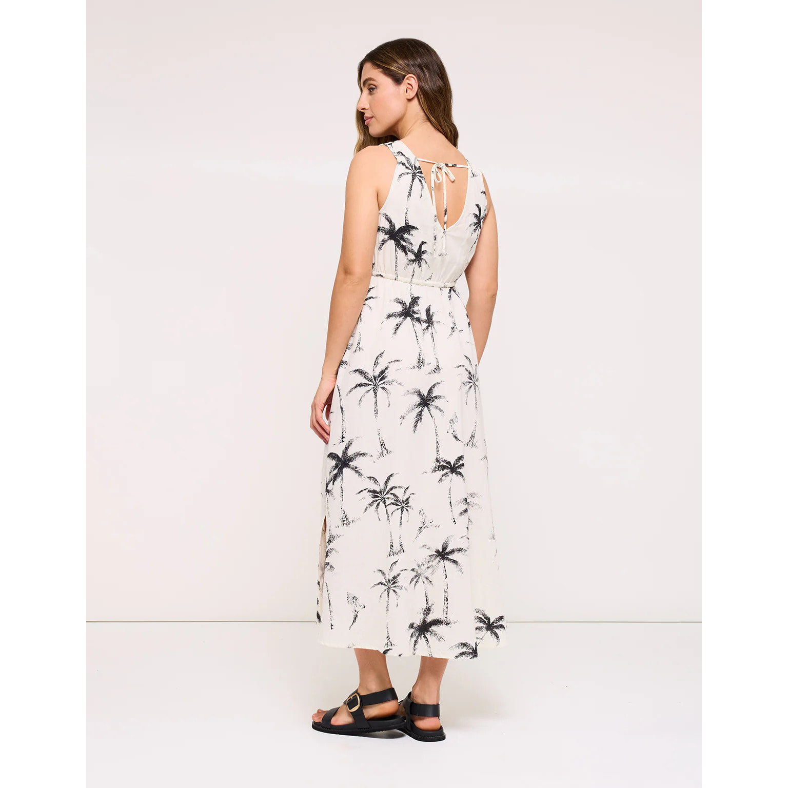 Vestido Estampado Largo Blanco - Blaves