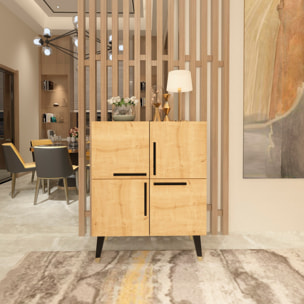 Mueble de safiro roble con 100% tablero aglomerado rechapado en melamina.