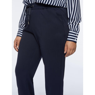 Fiorella Rubino - Pantalones joggers de tejido scuba crepé - Azul