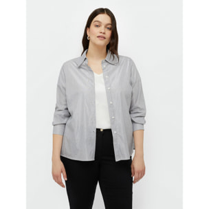 Fiorella Rubino - Camicia a righe lurex - Nero