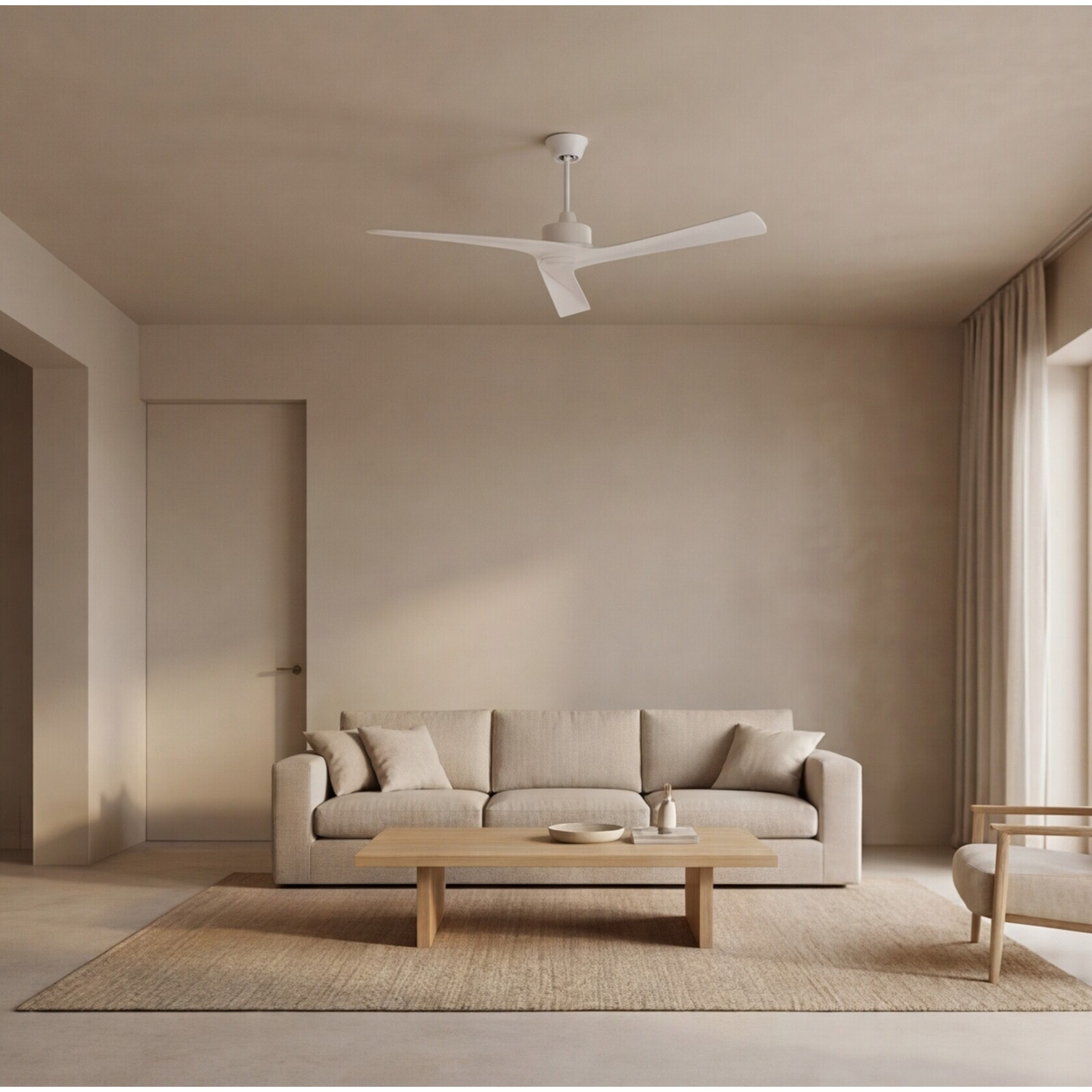 Forlight Ventilador IP20 Mogan Blanco brillante Blanco