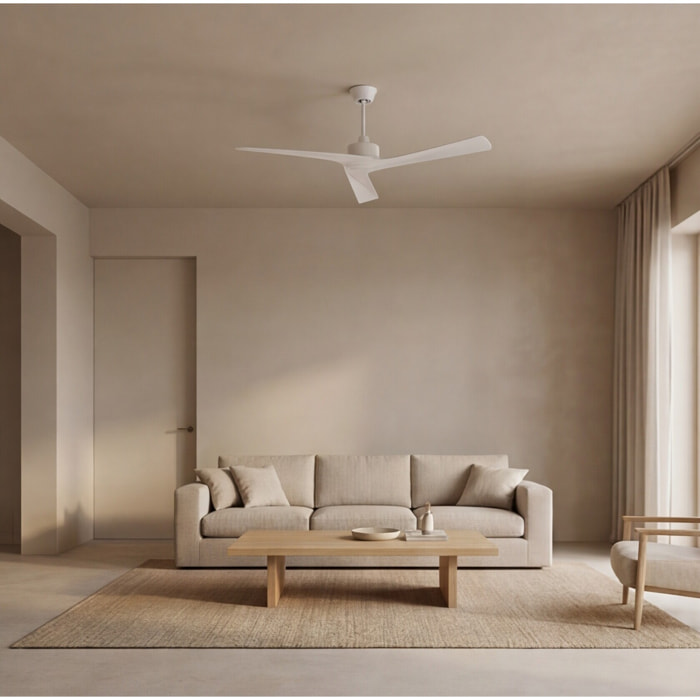 Forlight Ventilador IP20 Mogan Blanco brillante Blanco