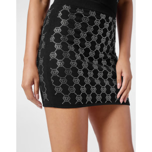 PHILIPP PLEIN Knit Mini Skirt MONOGRAM