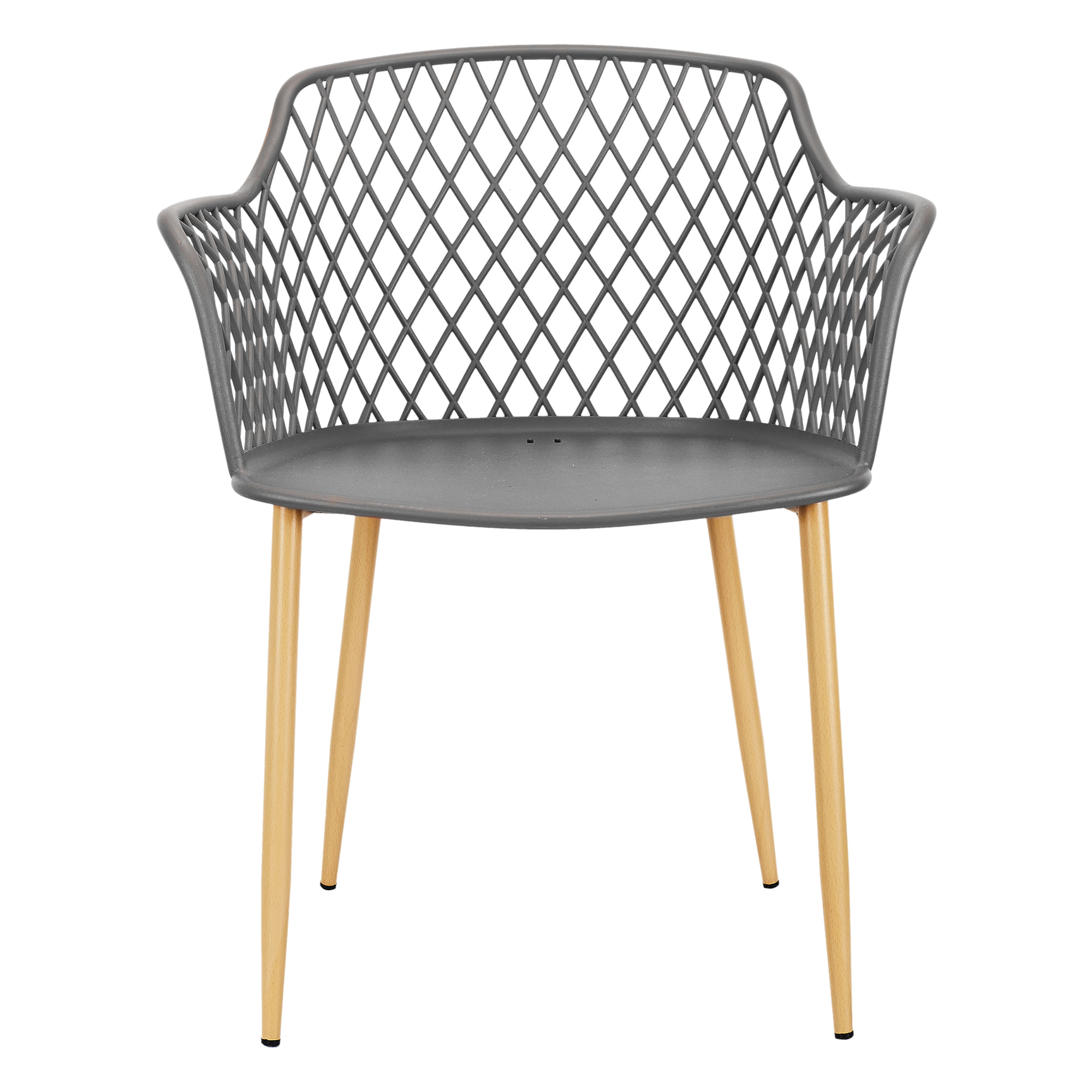 Fauteuil Exterieur Malaga Gris - Lot De 4