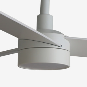 RUDDER L LED Ventilatore a soffitto bianco/frassino