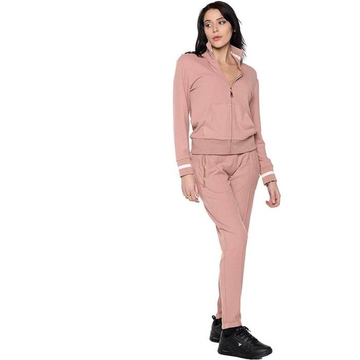 Chándal de invierno de mujer "Relaxed" con cuello y cremallera