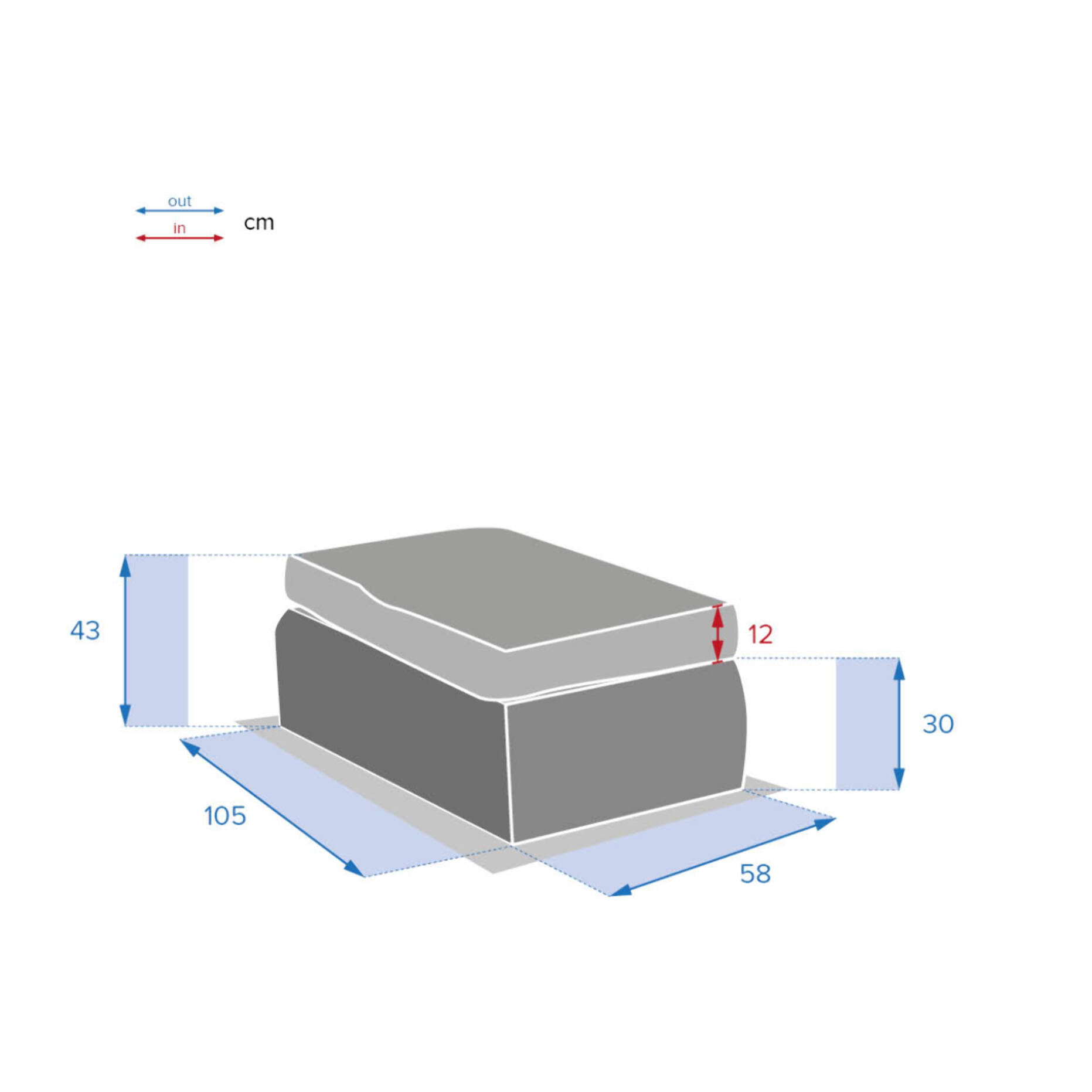 Pouf de jardin Mooréa Savana