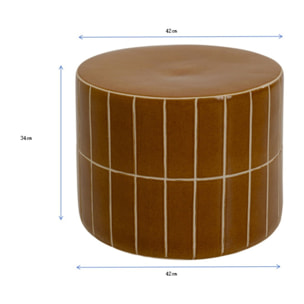 Table d'appoint Bliss Tile 42cm marron Kare Design