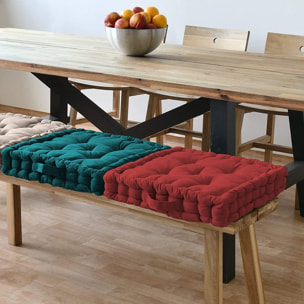 INTRECCI – Cuscino arredo 40x40 cm con maniglie, ideale per panche, giardino e picnic