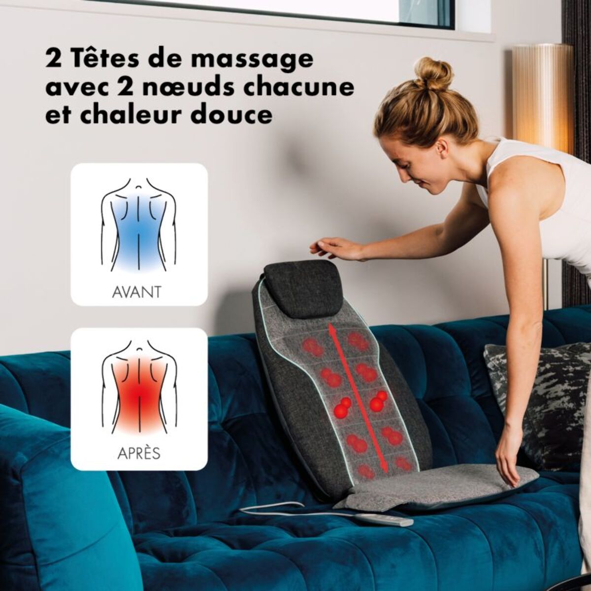 Siège ZEN de massage Atlas Shiatsu & aromathérapie