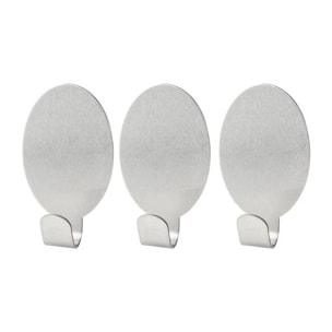 Lot de 3 crochets adhésifs universels ovales Fackelmann Tecno