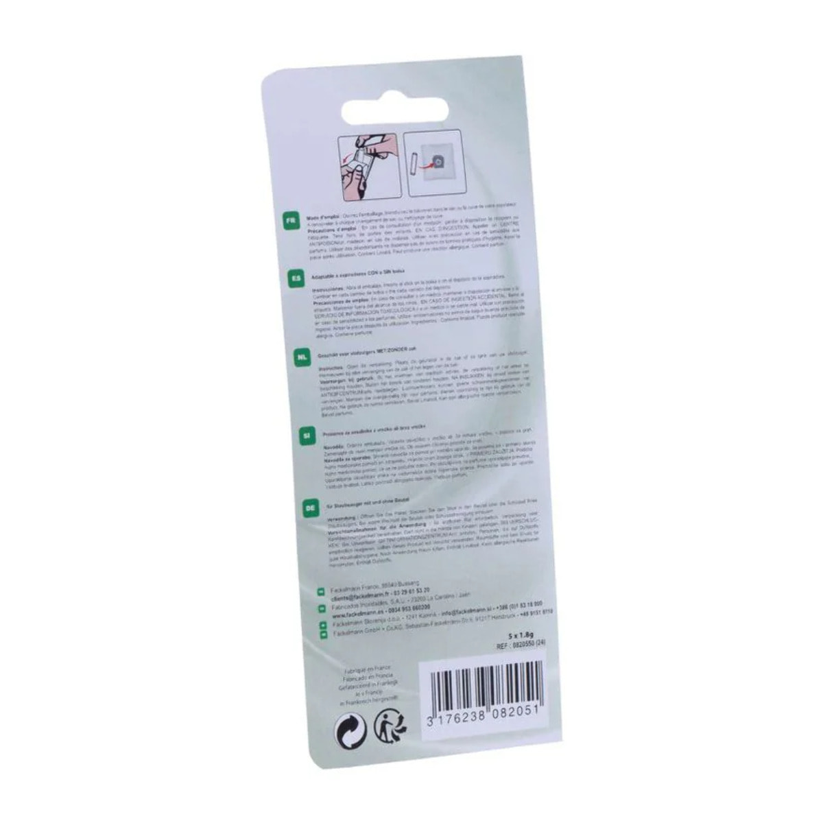 Lot de 5 parfums pour aspirateur en stick au jasmin TopFilter