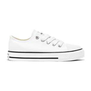 Unisex White Basic Sneakers Canvas