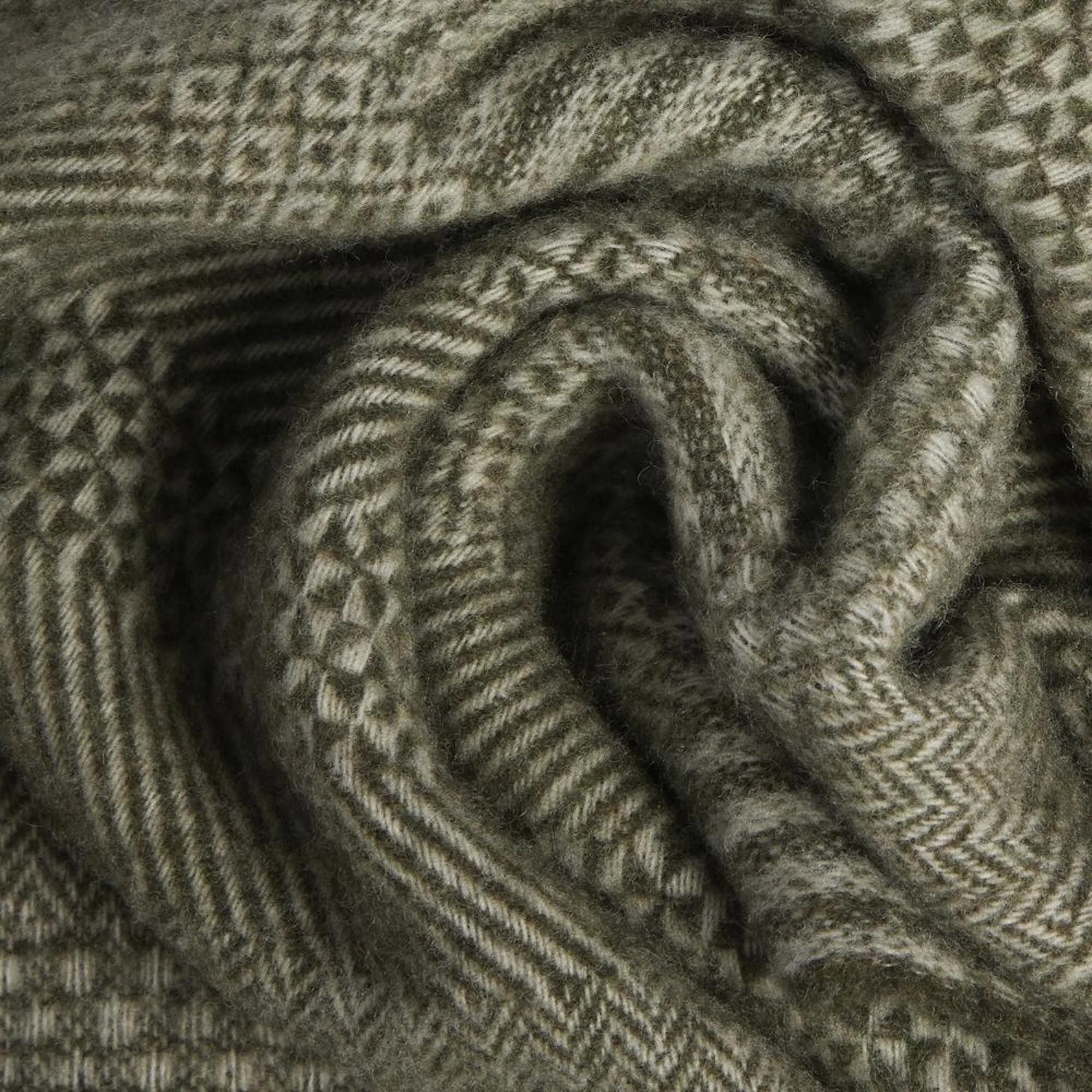 Piquadro Sciarpa in pura lana 100% con motivo district check