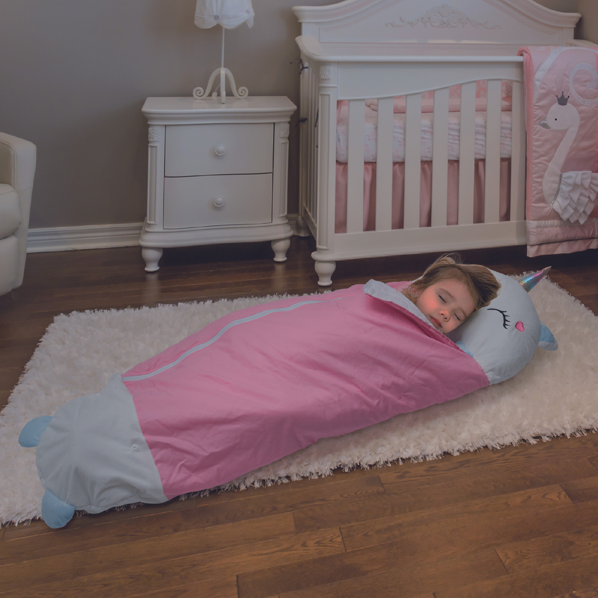 SAC DE COUCHAGE CONVERTIBLE LICORNE 130X50CM