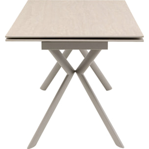 Table à rallonges Xenia Travertino 200x80cm Kare Design