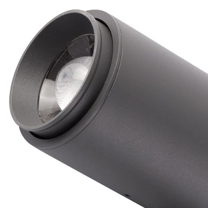 PLOM Lámpara proyector con estaca gris oscuro