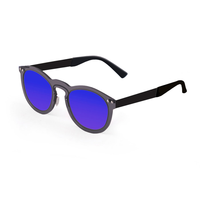 Gafas de sol OCEAN IBIZA - De espejo azul con montura negro transparente y patillas de metal negro