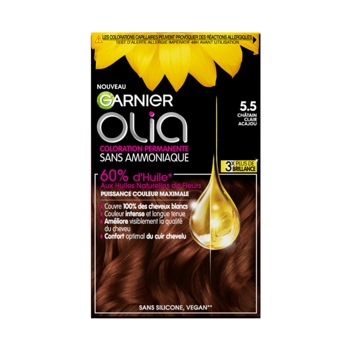 Garnier Olia Coloration 5.5 Chatain Clair Acajou