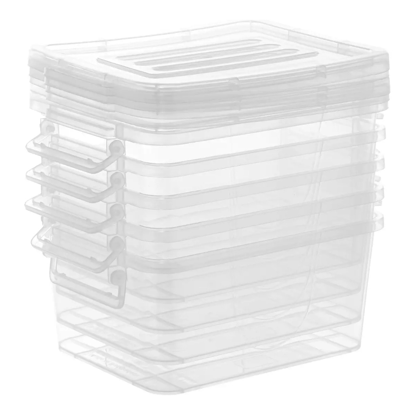 Lot de 5 Boîtes Clippy de 5L transparent