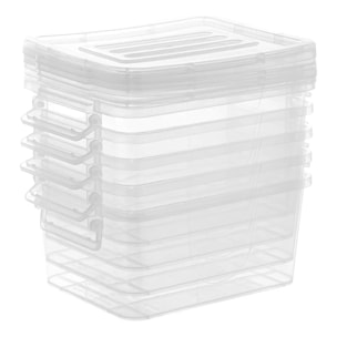 Lot de 5 Boîtes Clippy de 5L transparent