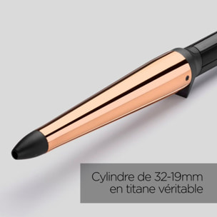 Fer à boucler BABYLISS C458E Salon Brilliance Conical