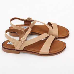 Sandali bassi in simil pelle