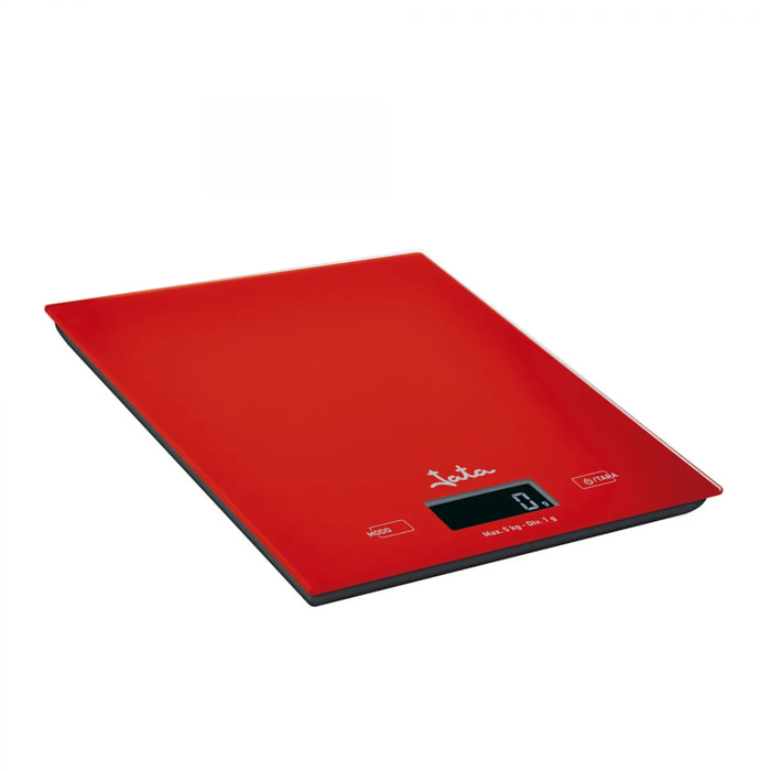 Báscula de cocina JATA 729R hasta 5 kg. Alta precisión. Función de tara. Visor LCD