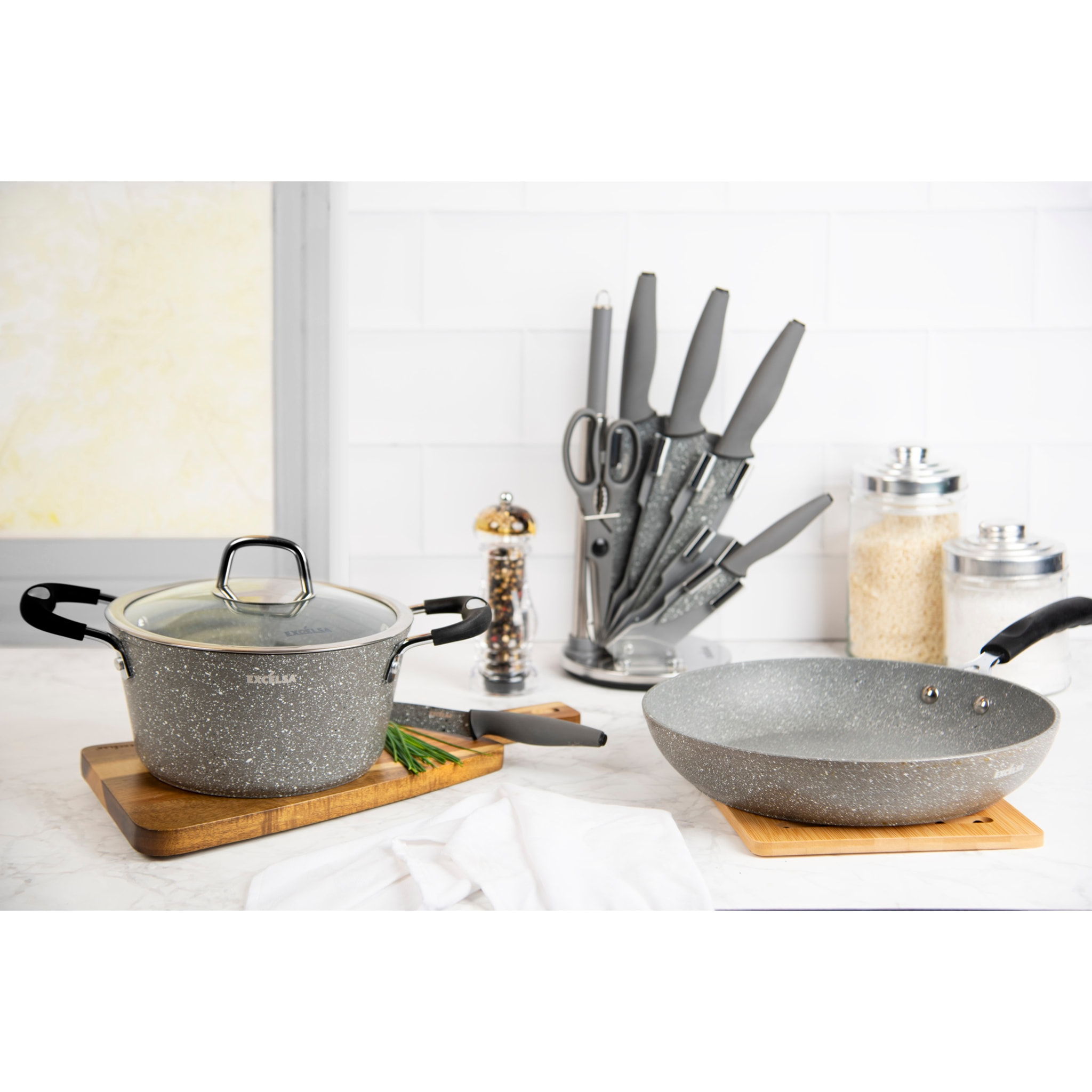 Poêle 20 cm Excelsa – Forn-Ok, Aluminium Gris