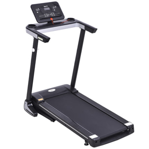 Tapis électrique de course pliable 1-12 Km/h 500 W écran LCD 12 programmes noir