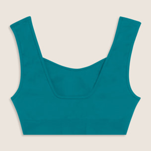 Top sportivo seamless con scollo a cuore e supporto leggero