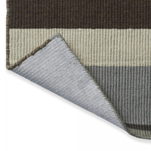 Tapis salon et chambre fait main en laine motif géométrique TABE