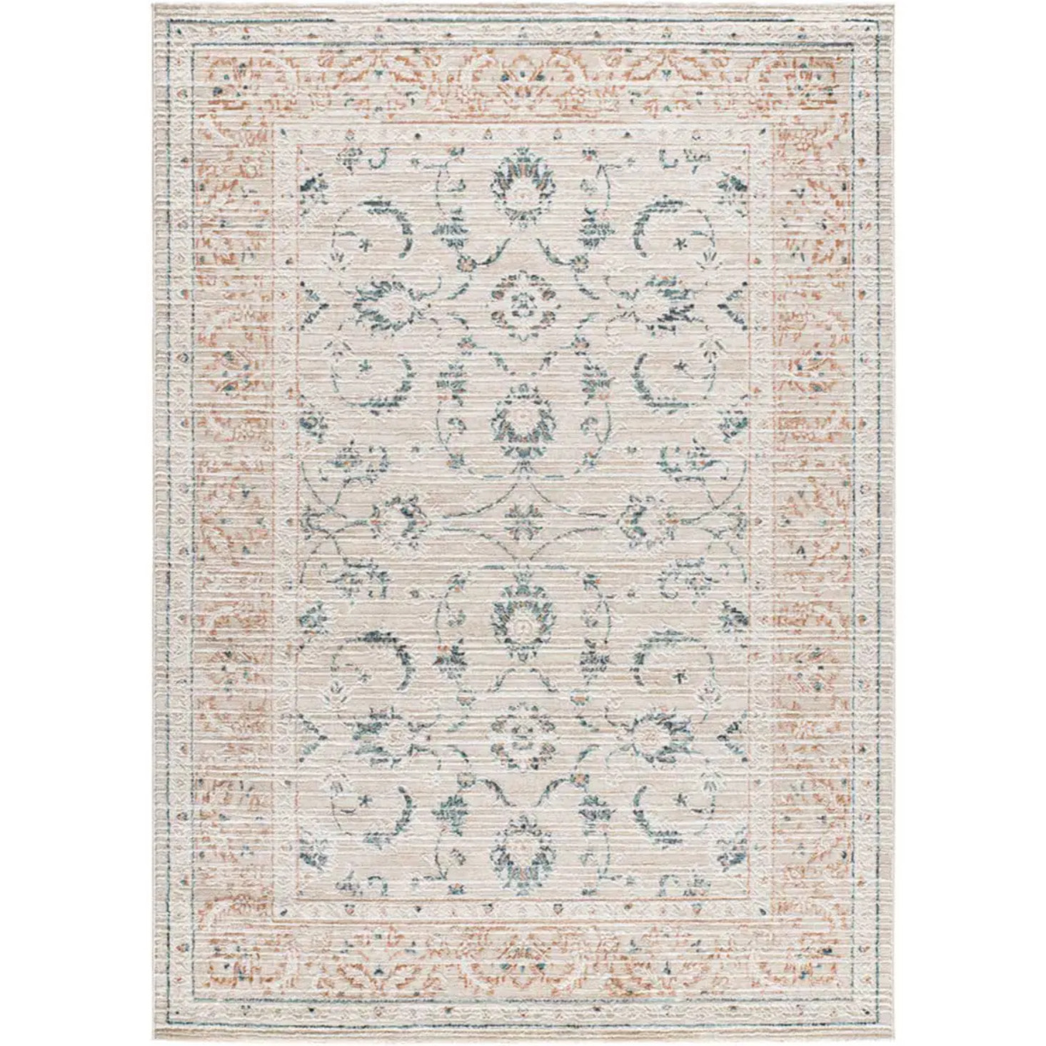 KEOPS Alfombra vintage con relieve multicolor, varias medidas disponibles.