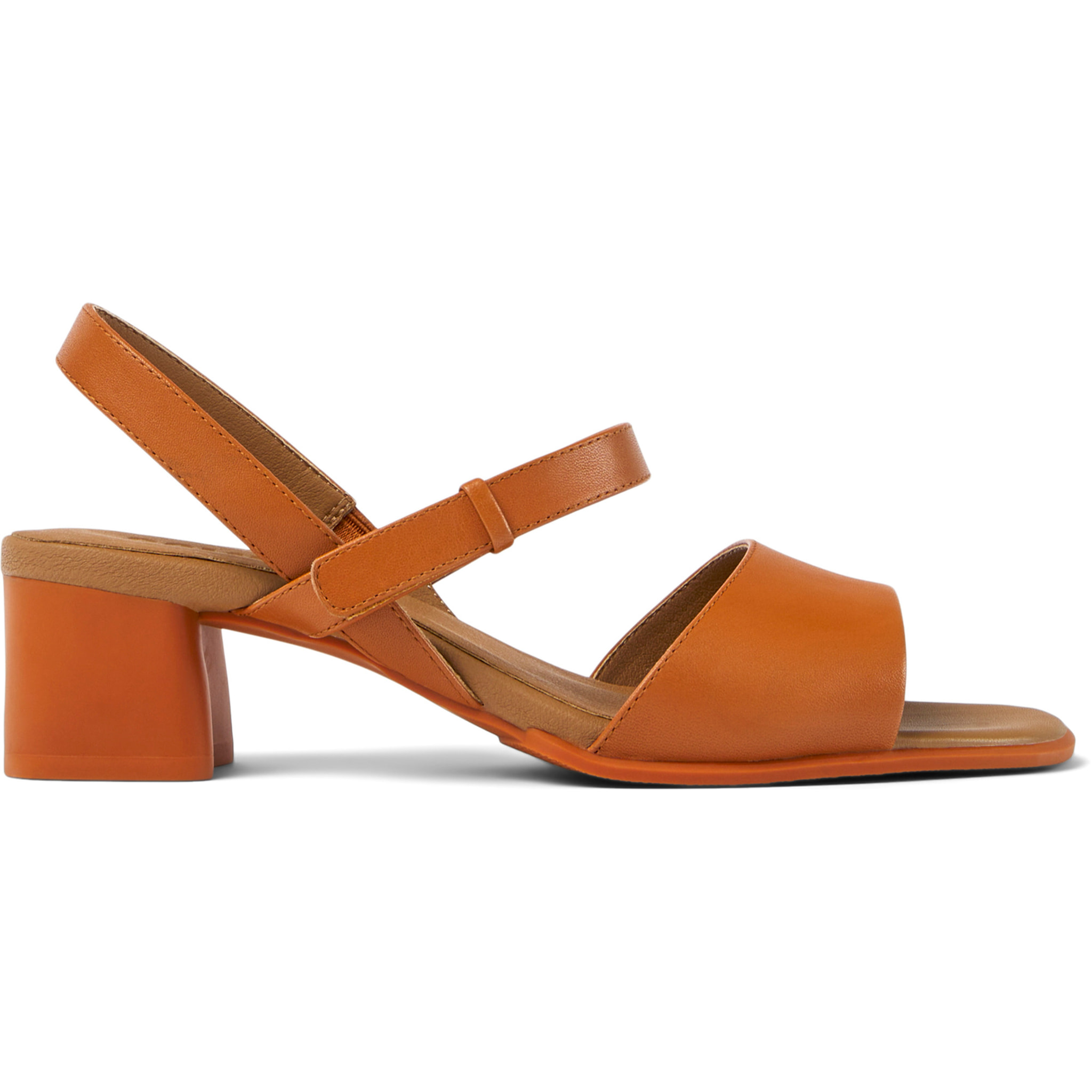 Sandalias - CAMPER Katie - Camel - Cuero/Tejido