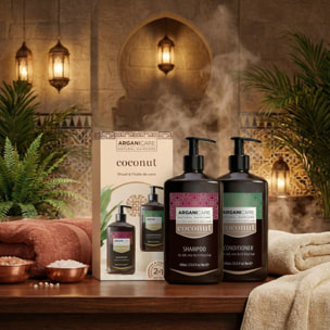 Huile de Coco - Coffret Ultra-Nourrissant Shampooing 400ml + Après-Shampooing 400ml