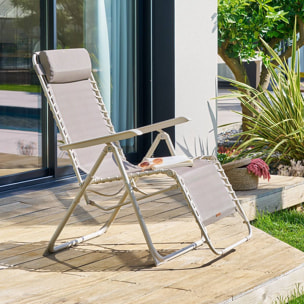 Fauteuil de jardin Silos beige lin
