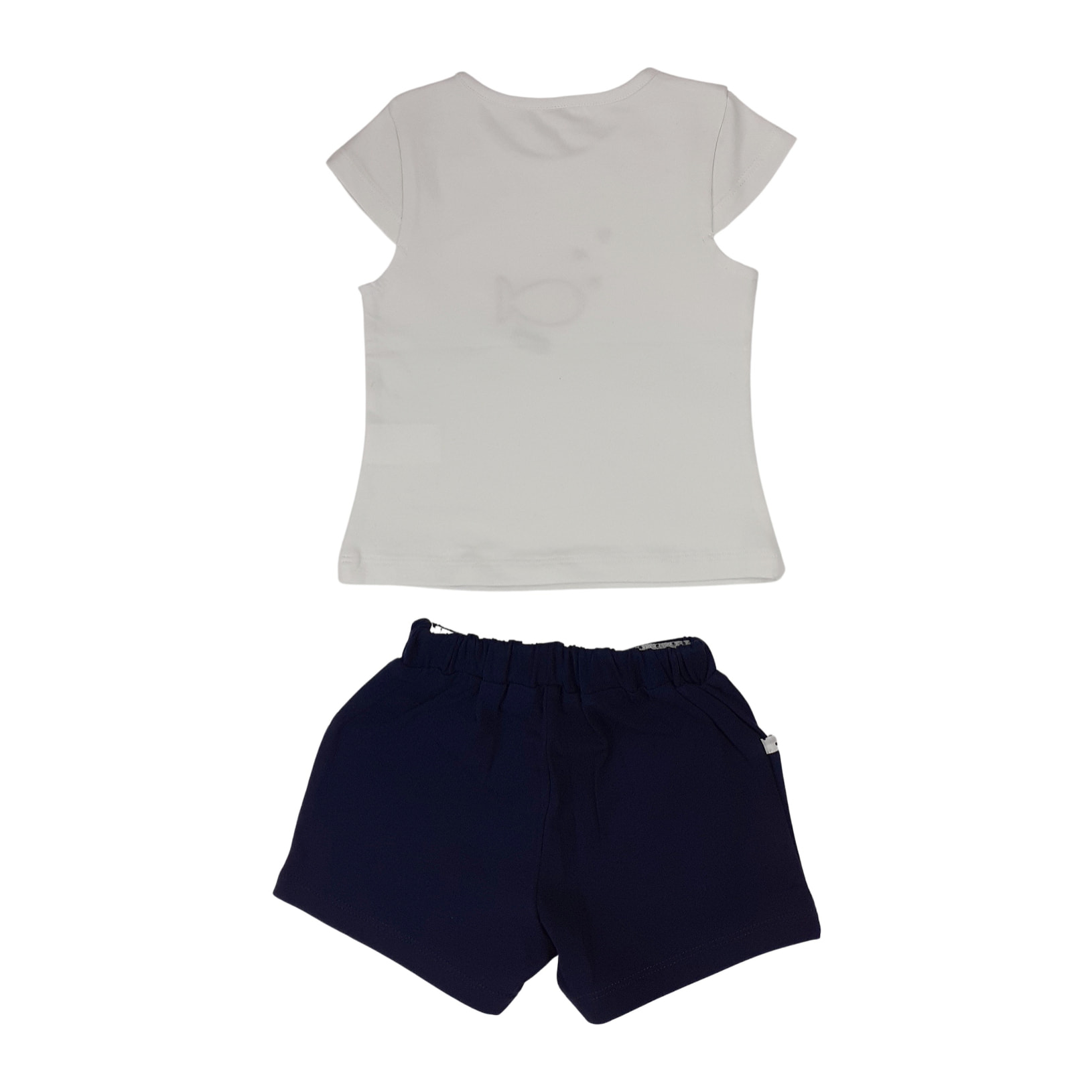 SET 2 PCS TSHIRT JERSEY PESCIOLINO SHORT JERSEY BLU