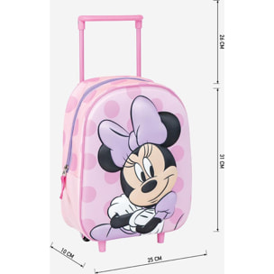 Mochila Infantil Trolley 3D Minnie