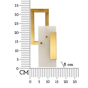 LAMPADA DA MURO CUBE CM 15X8X33