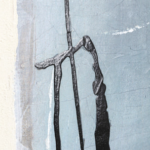 Peinture Frame Dust 75x55cm bleue Kare Design