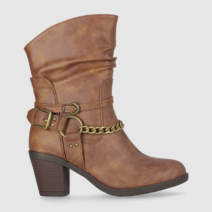 Botines - Cuero - Tacón: 7 cm