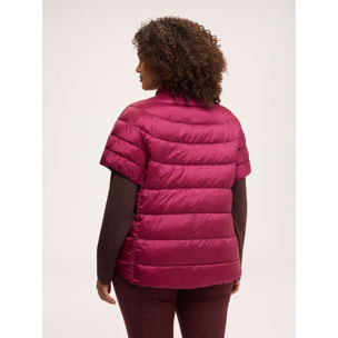 Fiorella Rubino - Piumino maniche corte reversibile - Bordeaux
