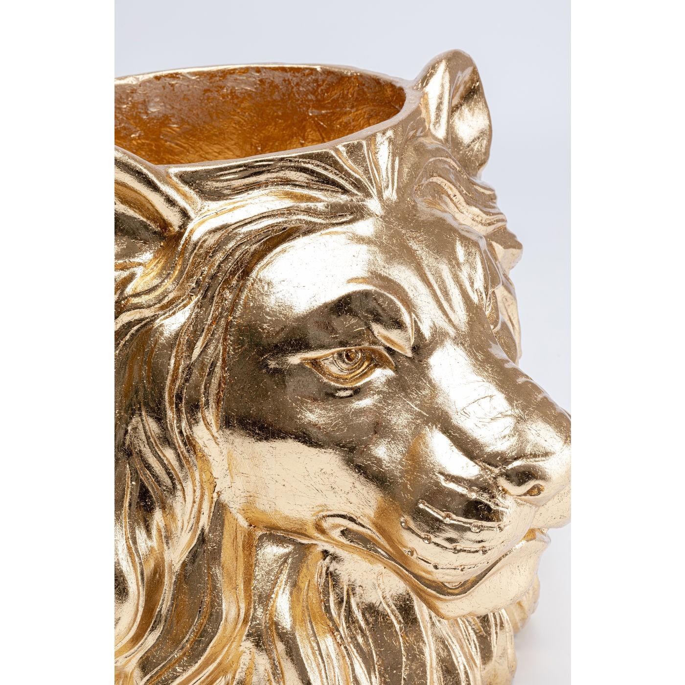 Cache-pot Lion doré Kare Design