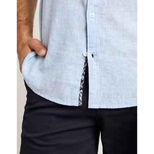 Camisa Manga Corta Azul Claro - Elan